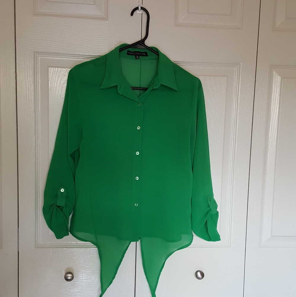 Free Culture buttom up women's blouse